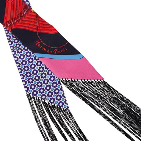 hermes fringe twilly.